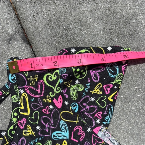 Joyce Concept Girl’s Black Dress, Matching Shorts, Hearts, Flowy, Soft, Size 4 - Picture 7 of 17